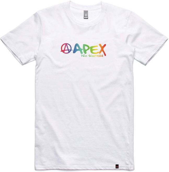 Majica kratkih rukava Apex Rainbow White