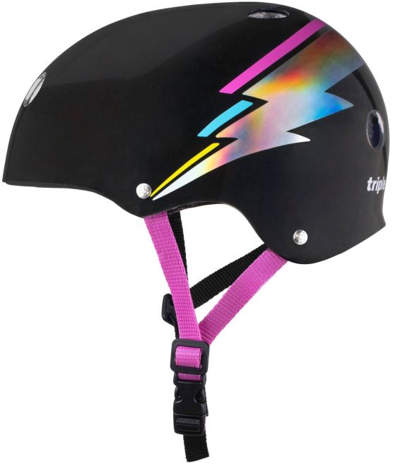 Kaciga Triple Eight Certified Sweatsaver S-M Black Hologram